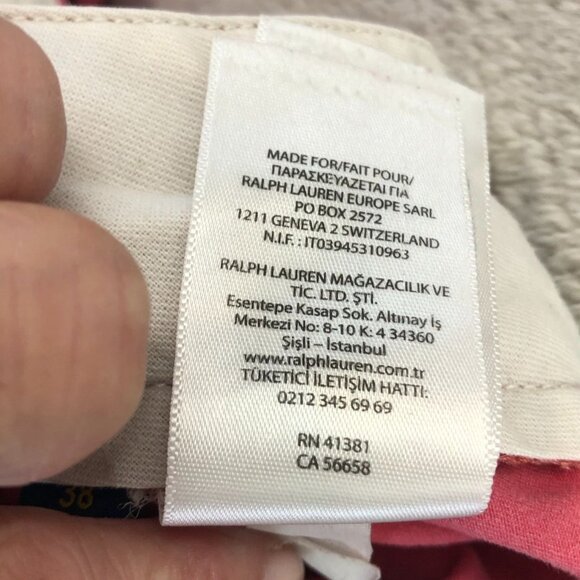 Polo Ralph Lauren Mens Short Size 38 Classic Fit Stretch Chino Flat Front Casual - Picture 14 of 16